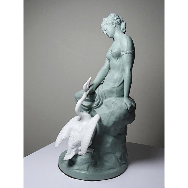 Two-Tone Biscuit Figurine by Letu & Mauger, 1800s For Sale - Image 6 of 16