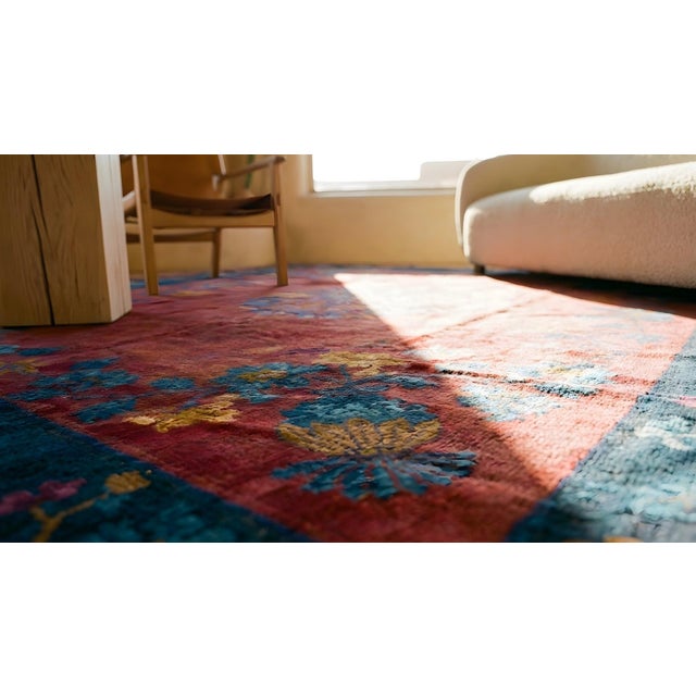 1920s Chinese Art Deco Carpet ( 8'3'' x 9'7'' - 252 x 292 ) For Sale - Image 14 of 15