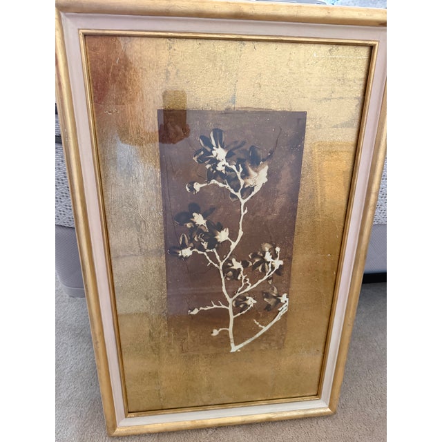 Metal John-Richard Gold Leaf Branches I & II – Matching Pair – Botanical Art For Sale - Image 7 of 9