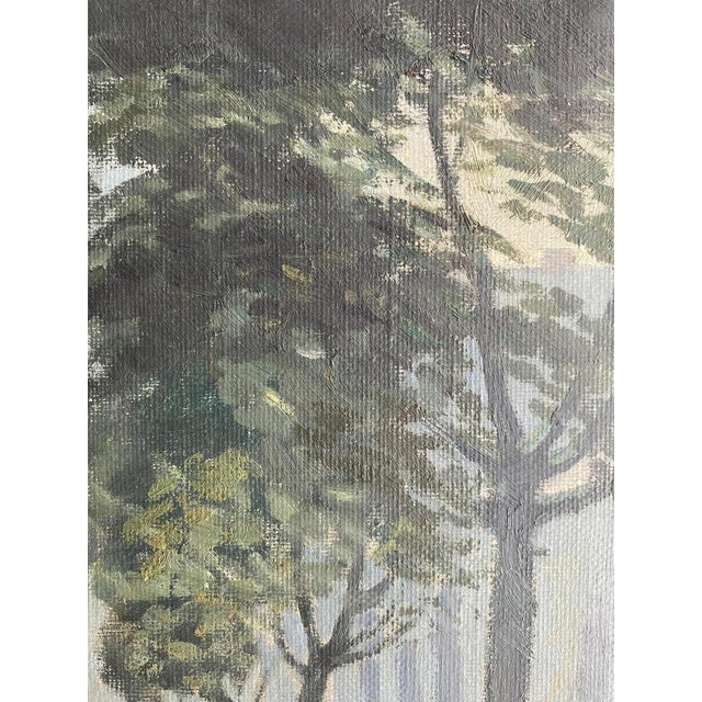 1940s S. Christian Bjulf, Copenhagen Flower Market, 1940s, Oil on Canvas For Sale - Image 5 of 16