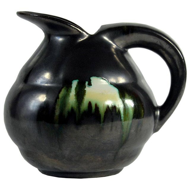 Art Deco Glazed Vase from Faiencerie Thulin, Belgium, 1930s For Sale - Image 10 of 10