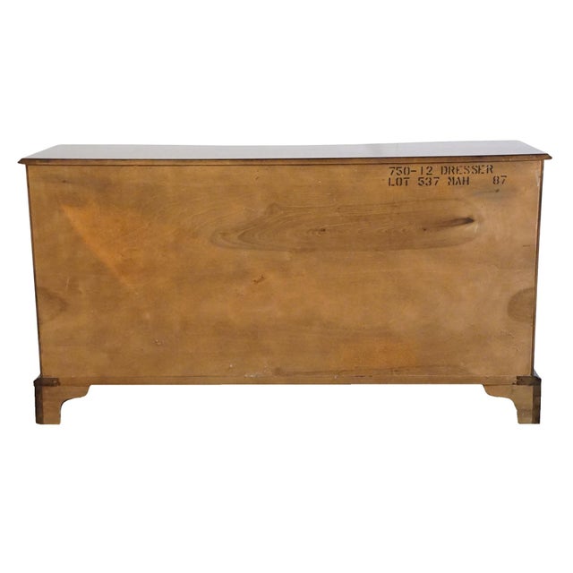 Hickory Furniture Co. American Masterpiece Collection 64" Solid Mahogany Triple Dresser 750-12 For Sale - Image 11 of 13