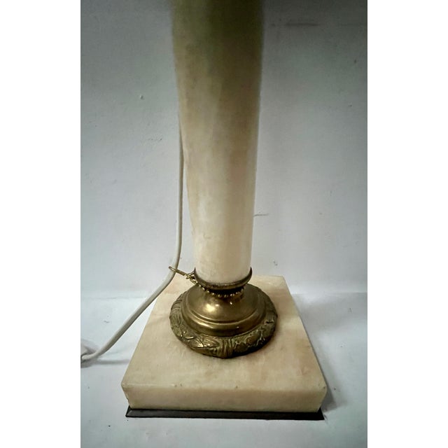 Antique Marble and Bronze Oil Lamp Base, 1800s For Sale - Image 4 of 17