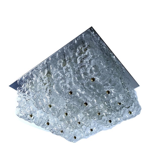 1970s Large Bubble Glass Ceiling Lamp from Limburg For Sale - Image 5 of 18