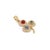 Clover-Inspired 14k Yellow Gold Multi-Sapphire & Diamond Pendant, 1.01ct For Sale - Image 4 of 15