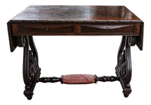Vintage Carved Desk Table