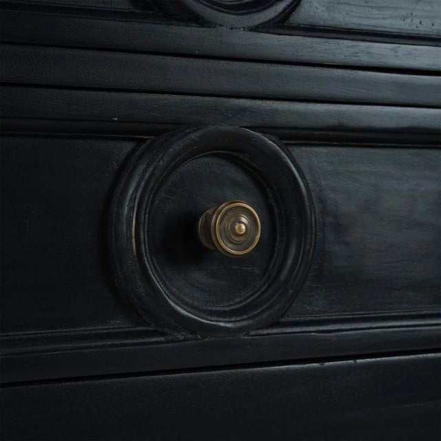 Farmhouse Black Rustic Sideboard For Sale - Image 4 of 10