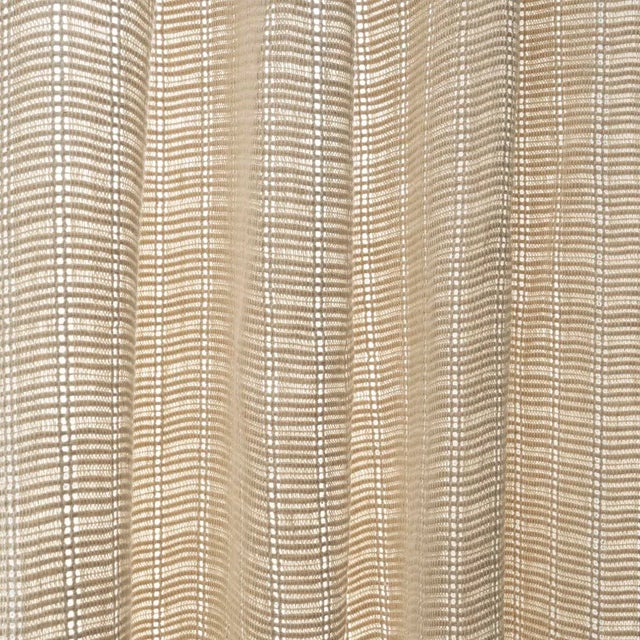 SAMPLE - Schumacher Remi Handwoven Linen Casement Fabric In Natural For Sale