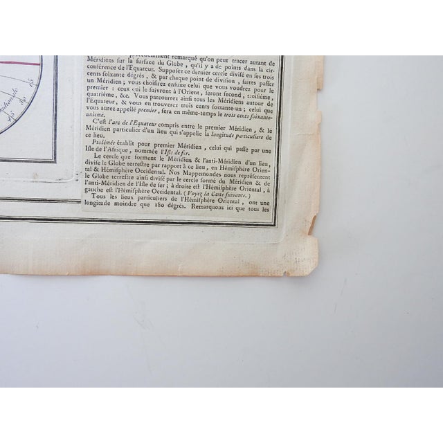 1766 Hand Colored French Climate Map of Earth For Sale - Image 4 of 11