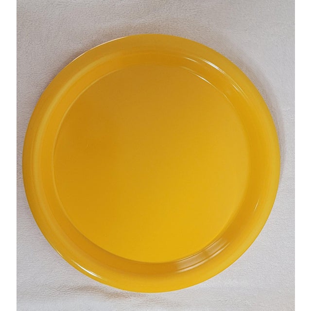 1970's Ingrid Ltd. Chicago Primary Yellow Melamine Dinner Ware - Set of 15 For Sale - Image 14 of 18