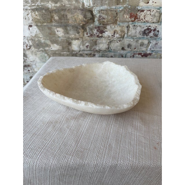 Raw Edge White Onyx Bowl [2 Available] For Sale - Image 15 of 18