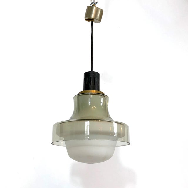 1950s Mid-Century Brass Pendant Lamp from Stilnovo, 1950s For Sale - Image 5 of 10