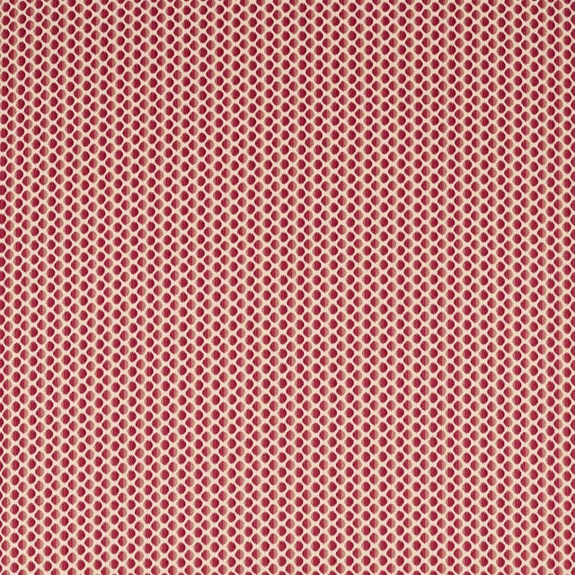 Zoffany Seymour Spot Fabric in Crimson For Sale