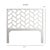 Modern Silas Platform Bed Queen - Turquoise For Sale - Image 3 of 12