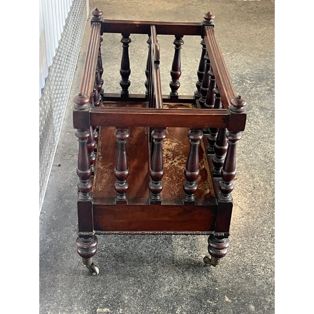 Mid 19th Century Large 19th Century English Canterbury With Wheels For Sale - Image 5 of 8