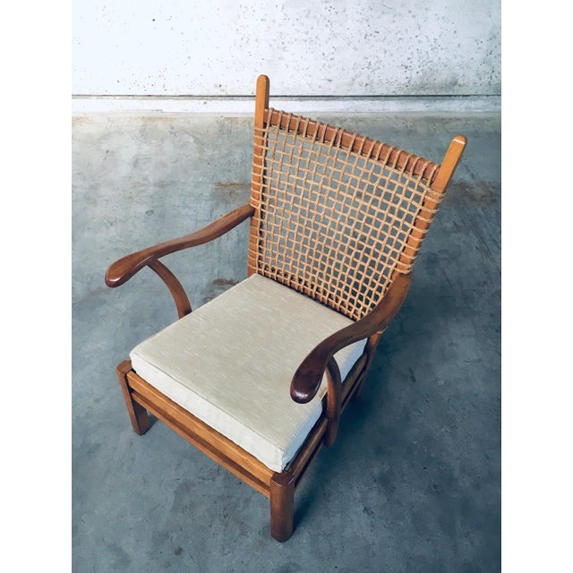 Wood Modernist Easy Chair attributed to Bas van Pelt, Netherlands, 1930s For Sale - Image 7 of 18