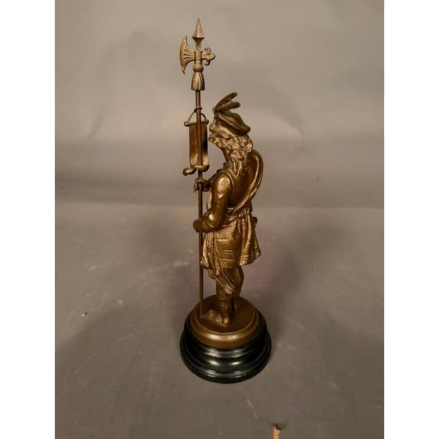 Pair of 19th Century European Bronze-Finished Soldier Figures With Ebonized Bases, Circa 1890 For Sale - Image 15 of 18