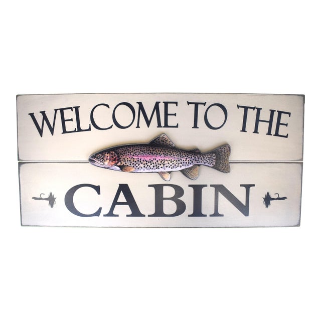 Welcome to the Cabin Sign For Sale