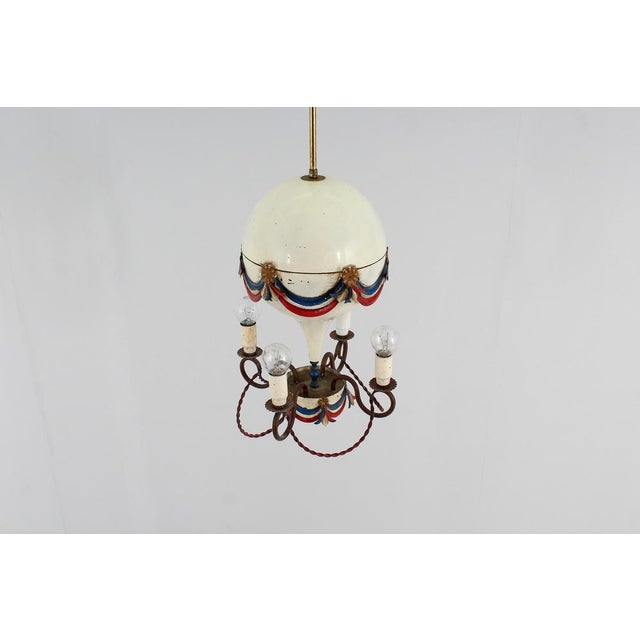 Metal Mid-Century French Air Ballon Ceiling Lamp, 1950s For Sale - Image 7 of 18
