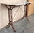 Baroque Early 20th Century French Solid Cast Iron French Scrolling Bistro Table with Marble Top For Sale - Image 3 of 18