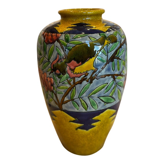 Japanese Glazed Vase For Sale