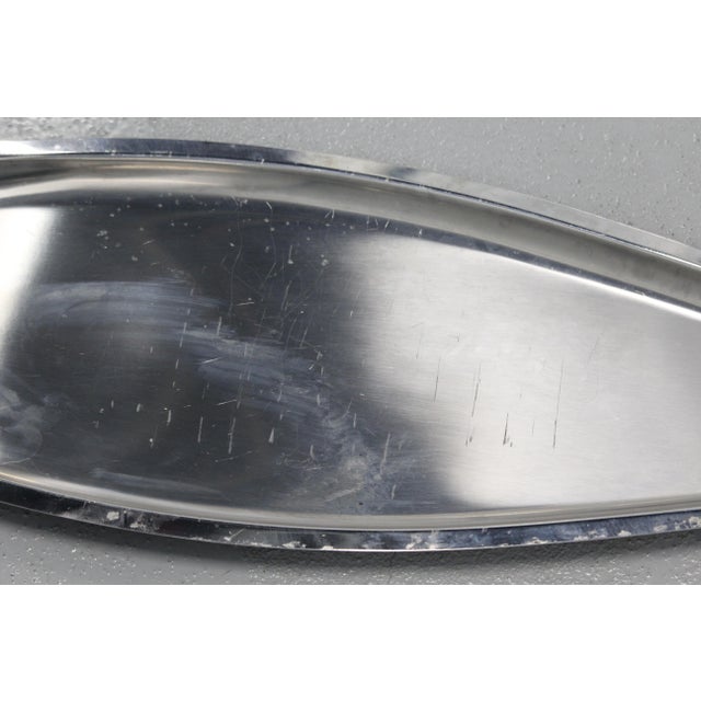 Metal Seafood Tray Platter, 1990s For Sale - Image 9 of 13