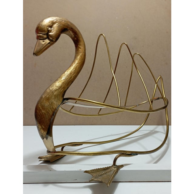 Swan Magazine Holder from Maison Jansen For Sale - Image 9 of 18