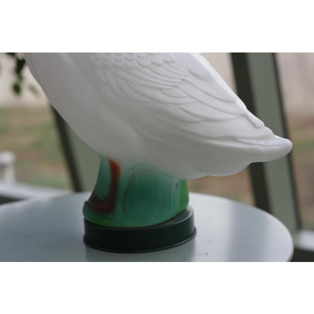 White Vintage Gladys Goose Floor Lamp, 1980s For Sale - Image 8 of 13