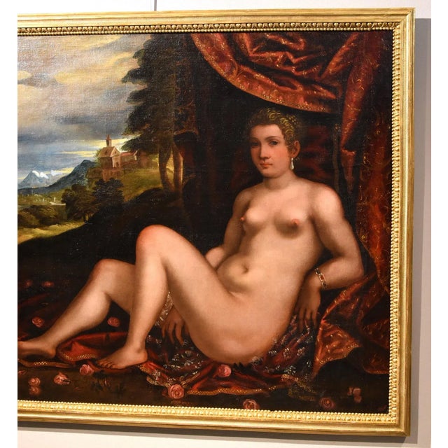 16th Century Pauwels Franck / Paolo Fiammingo, Venus Landscape, 1580, Oil on Canvas For Sale - Image 5 of 18
