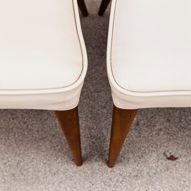 1950s Mid Century Modern Mahogany Dining Chairs Attributed to Paul McCobb for Directional For Sale In Los Angeles - Image 6 of 12
