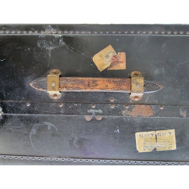 1930s Oshkosh Fitted Wardrobe Steamer Trunk For Sale In San Francisco - Image 6 of 12
