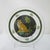 Darling Lynn Chase Jaguar Jungle salad plate set of 2. Clear glass with sitting jaguar cat facing left, amongst fern...