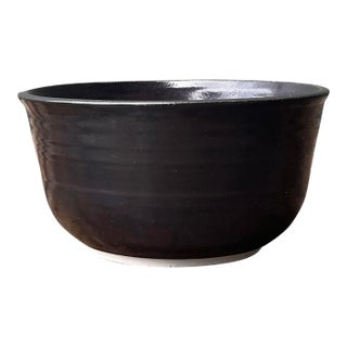 Vintage Original Studio Pottery Shadow Glaze Bowl For Sale