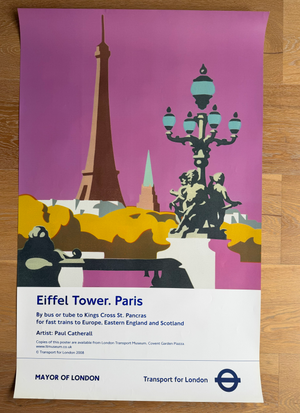 Paul Catherall, Eiffel Tower, Paris, Copyright TfL 2008, Printed in Uk