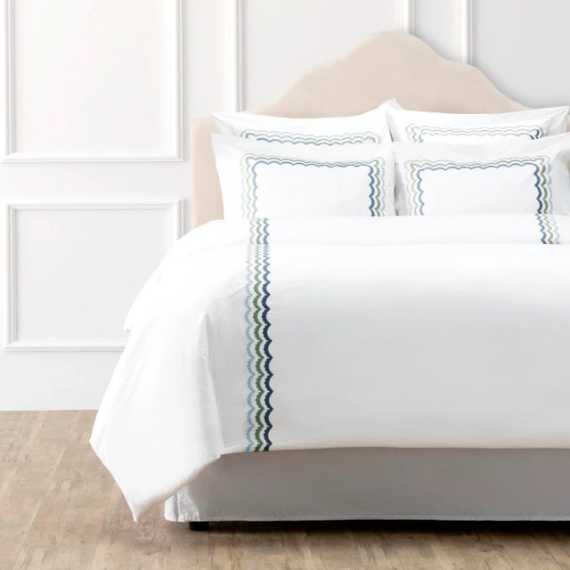 From renowned designer Celerie Kemble and luxury linen maker Hamburg House comes this exclusive Whimsical Scallop...