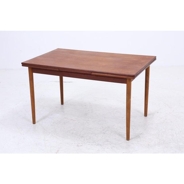 Mid-Century Teak Extendable Kitchen Table, 1960s For Sale - Image 4 of 17