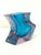 Glass Murano Glass Sculptural Vase in Light Blue and Purple from Alessandro Mandruzzato, 1960s For Sale - Image 7 of 12