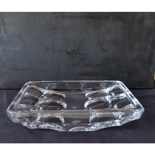 Modern Crystal Coin Tray from Art Vannes, France, 1970s For Sale - Image 3 of 15