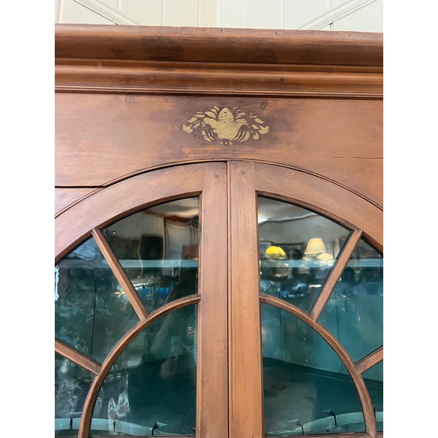 Wood Amazing Large French Country Early to Mid 1800's Corner Cupboard For Sale - Image 7 of 11