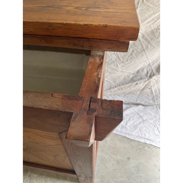 Late 19th Century Traditional Korean Duiju Rice Chest - Solid Wood and Iron Hardware For Sale - Image 11 of 12