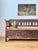 An elegant hand painted Norwegian marriage bench, dated 1900. with a wonderfully decorative floral design to the paint...