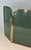Chimney Fire Screen Composed of 3 Panels of Greenish Glass Surrounded by a Brass Frame For Sale - Image 6 of 12