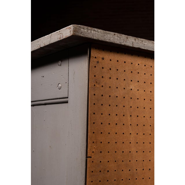 Vintage Industrial 6-Drawer Laboratory Island Work Table For Sale - Image 11 of 11