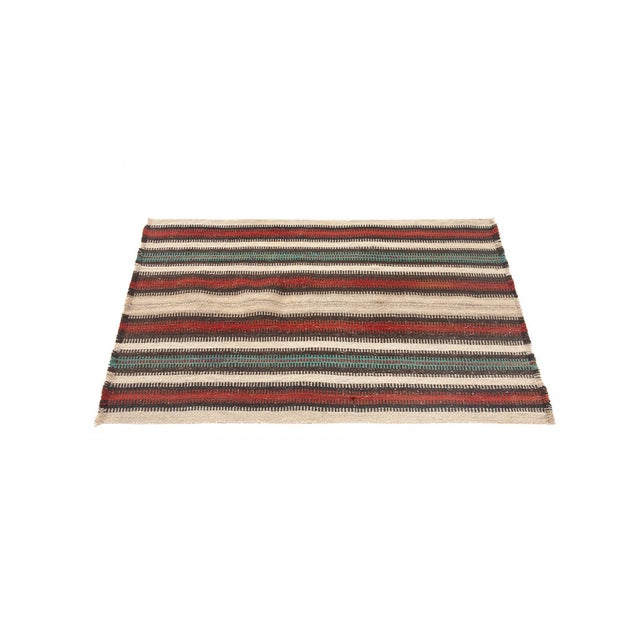 Mid-Century Modern Small Vintage Kilim Rug - 2`10" X 3`10" For Sale - Image 3 of 6