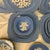 This vintage dinnerware set is the "Dainty Flower Blue" (also known as Virginia) pattern from Cameoware by Harker Pottery...