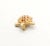1960s Vintage 1960s Signed DeNicola Goldtone Faux-Topaz Turtle Brooch For Sale - Image 5 of 6