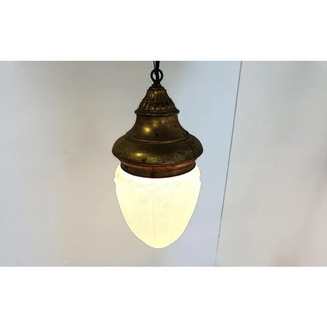 Neoclassical Style Pendant Light, 1950s, in Good conditions. Designed 1950 to 1959 Up to 250V (Europe/UK Standard).The...
