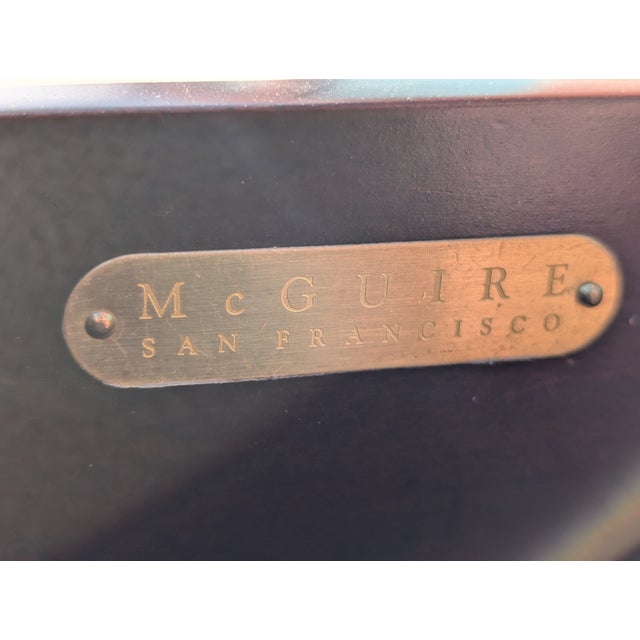 Modern Barbara Barry for Baker / McGuire Rattan, Oak & Raffia Sideboard Buffet For Sale - Image 18 of 18