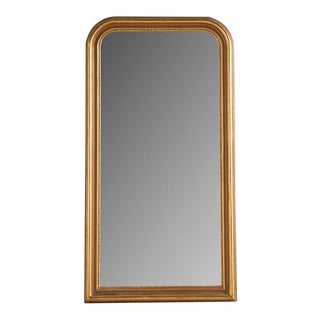 Louis Philippe Style Gold Mirror, Grande 35" W X 70" H For Sale