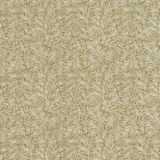 Schumacher Willow Leaf Fabric In Moss For Sale